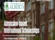 General International Undergraduate Scholarships 2025 at University of Alberta