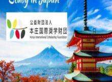 Honjo Foundation International Scholarship 2025 to study in Japan