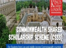 Kings College Commonwealth Shared Scholarship 2025 to Study in the UK